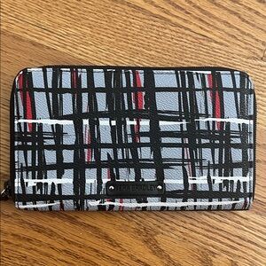Vera Bradley Black and Red Plaid Wallet